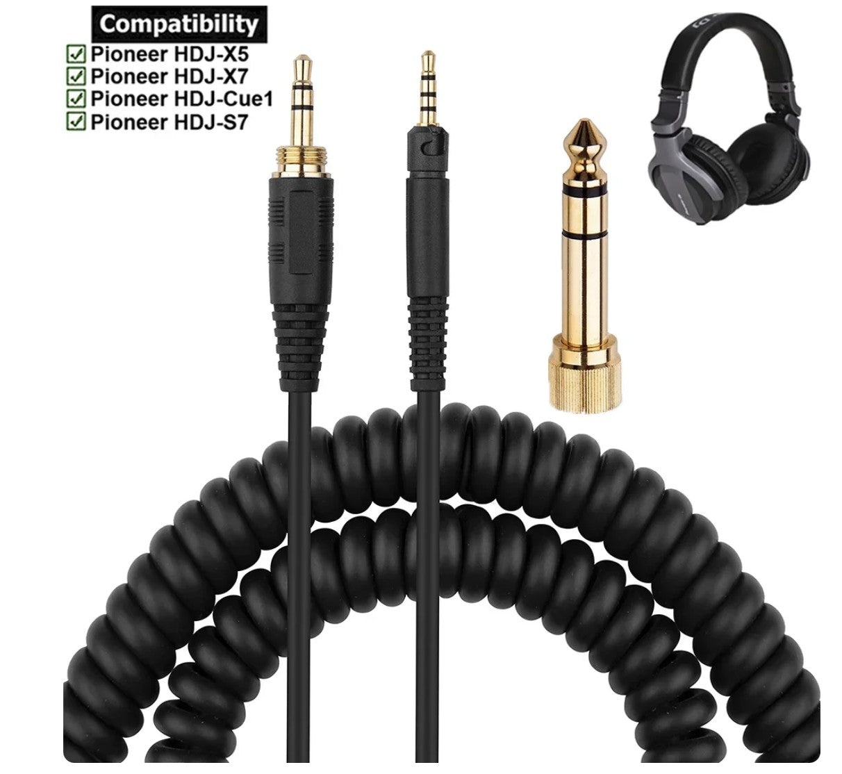 Cable repuesto Pioneer HDJ-X5, HDJ-X5BT, HDJ-X7, HDJ-S7, HDJ-CX, HDJ-Cue1