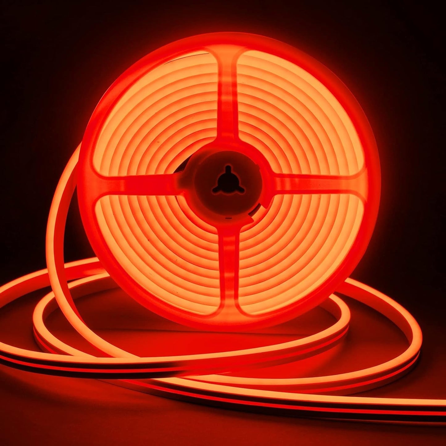 Kit tira led neon 5 metros Naranja Con regulador de intensidad