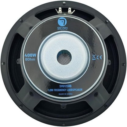 Seven Soundvector SVG12SUB/8 ,Sub-Grave 8 Ohm 400W AES 800W Peak