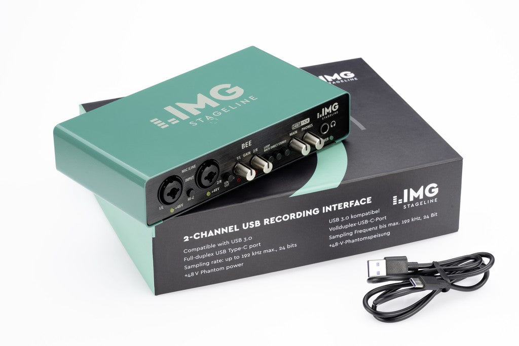 El BEE es una interfaz de grabación USB de 2 canales