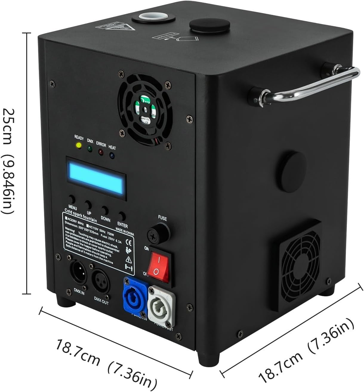 Máquina de Chispas 700w dmx Sparkular