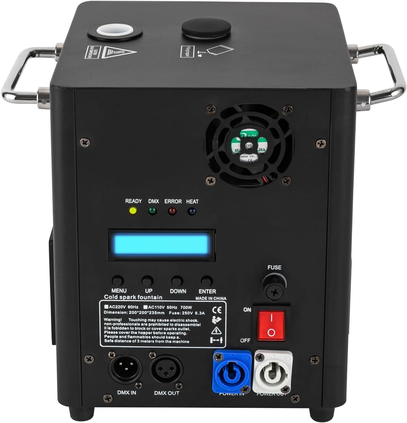 Máquina de Chispas 700w dmx Sparkular