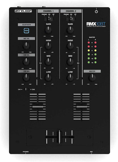 RELOOP RMX 10 BT Mezclador DJ de 2 canales con Bluetooth