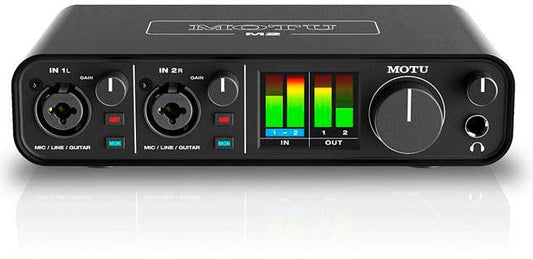 MOTU M2 Interfaz de audio USB-c con 2 entradas y 2 salidas