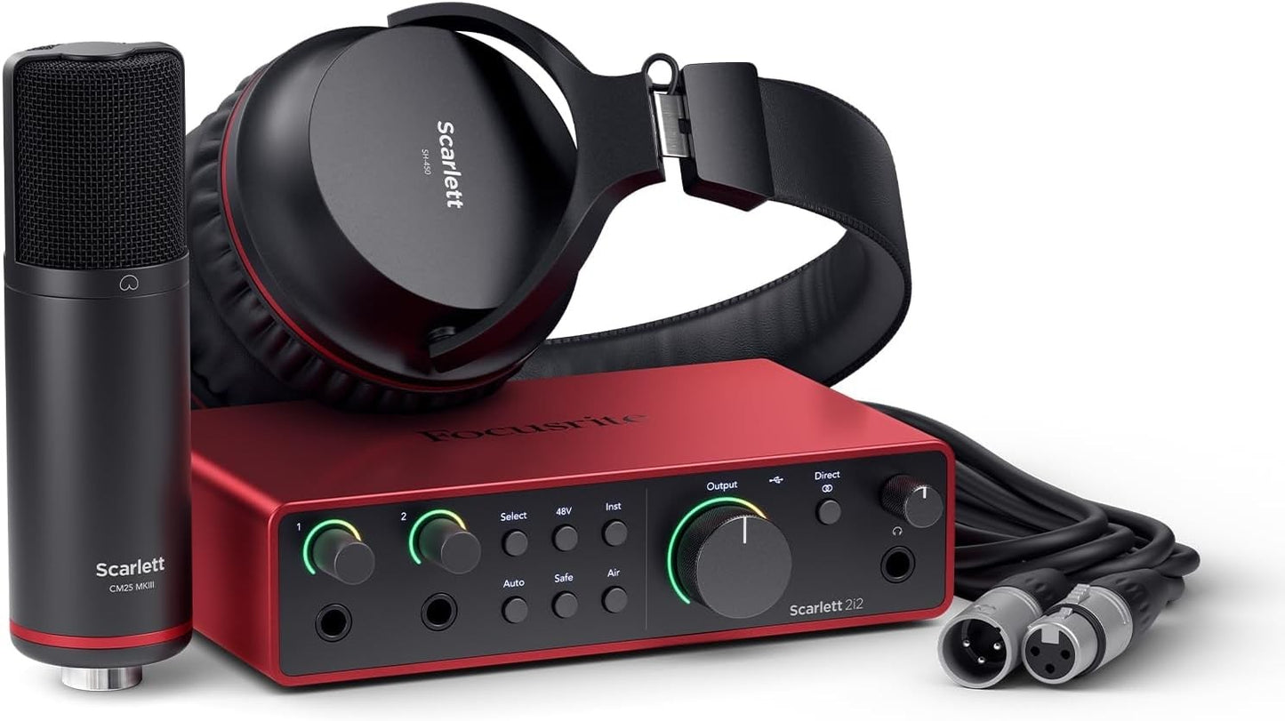 focusrite 2i2 estudio pack 4 generacion