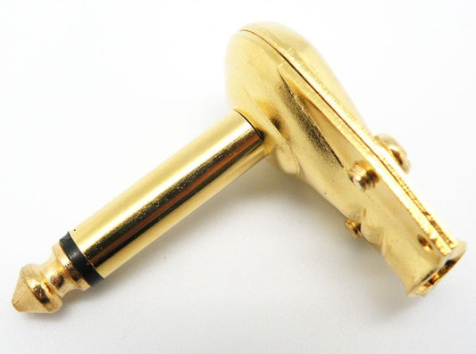 Jack mono de 6,3m acodado y dorado