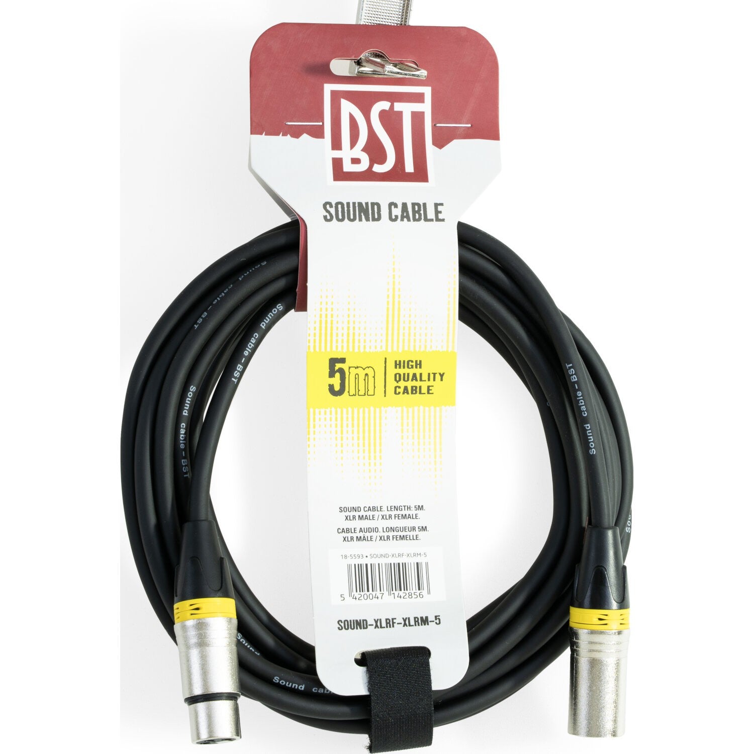 CONEXIÓN XLR MACHO HEMBRA 5 METROS
