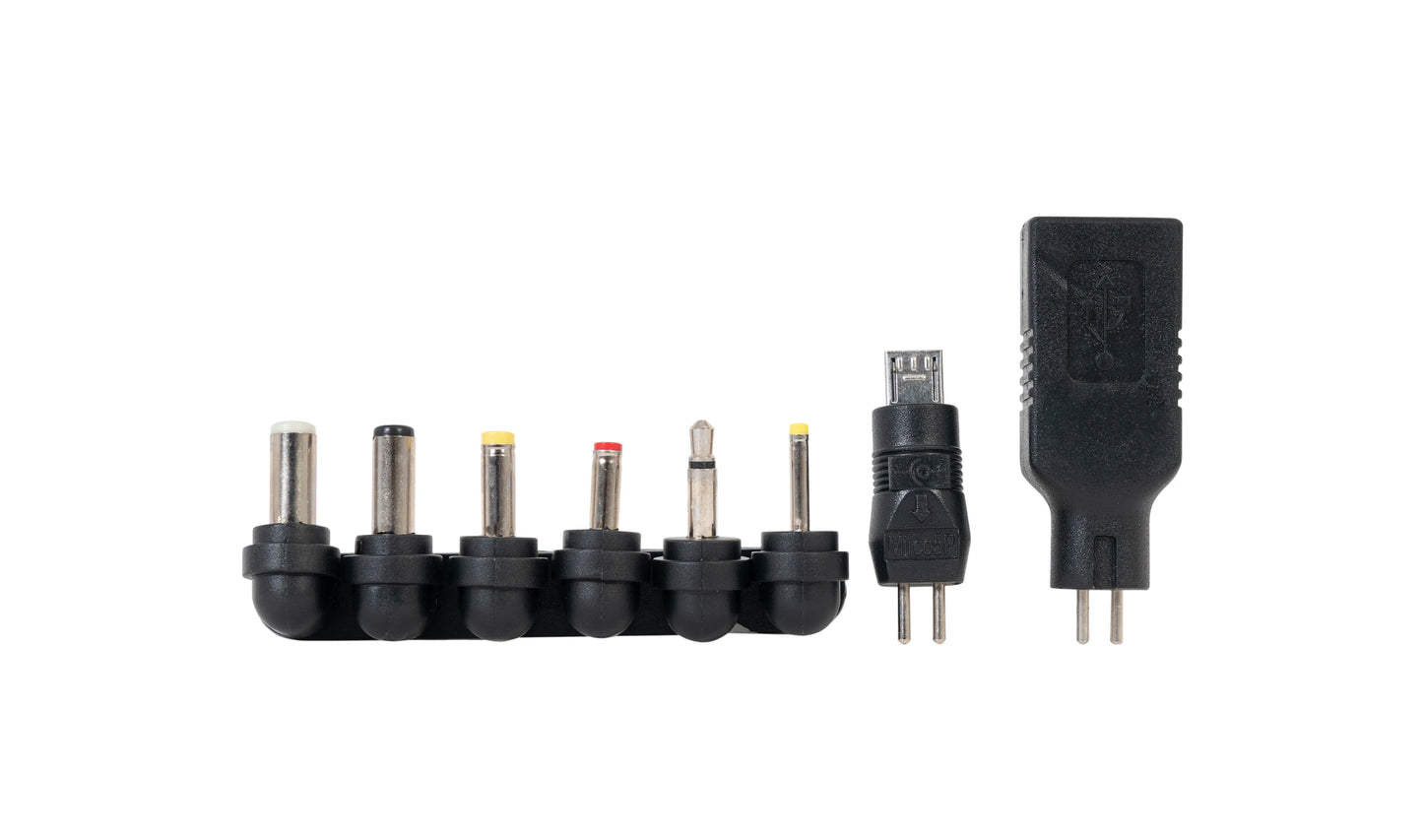 Fonestar AD-1218 | Adaptador CA/CC 3-12 V 1,5 A 18 W con 8 Conectores