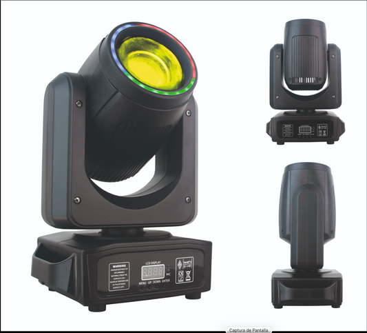 DSP006 | Cabeza Móvil LED Beam 120W + Tira RGB 21x0,2W SPANLIGHT