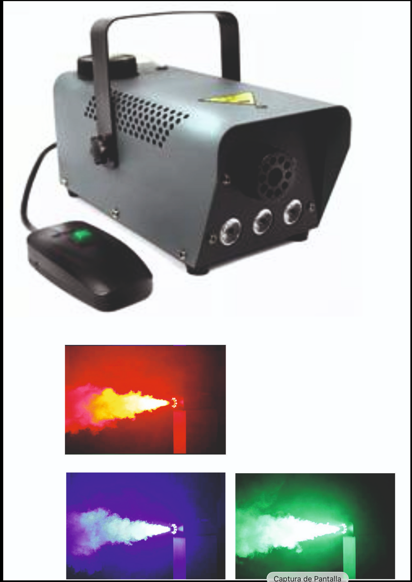 F440L | Máquina de Humo 400W con LED RGB 6x3W SPANLIGHT