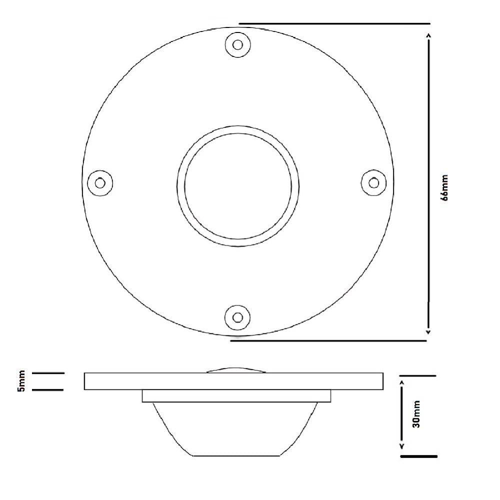 SoundVector SVDT-658 | Tweeter Cúpula de Seda 1" 40W 8Ω para Columnas Hi-Fi