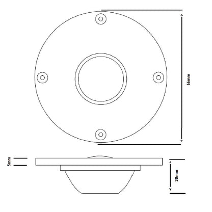 SoundVector SVDT-658 | Tweeter Cúpula de Seda 1" 40W 8Ω para Columnas Hi-Fi