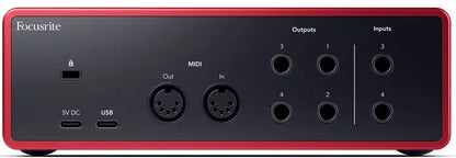 Focusrite Scarlett 4i4 4th Gen — Interfaz de Audio USB-C 4E/4S 24bit/192kHz