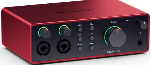 Focusrite Scarlett 4i4 4th Gen — Interfaz de Audio USB-C 4E/4S 24bit/192kHz