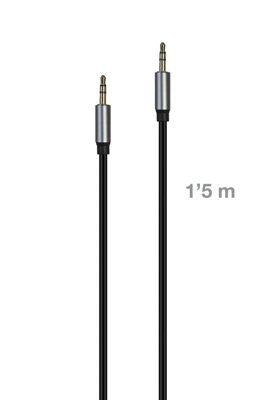 Fonestar JACKPRO-MM-1-5 — Cable de Audio Jack 3,5 mm Macho a Macho 1,5 m