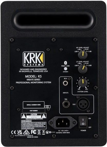 KRK Kreate 5 - Monitor de Estudio 5" Bluetooth con EQ