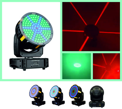 Cabeza Móvil Golden LED 6x10W + Láser Rojo 6x500mW + 126 LED SMD RGB | MH610C