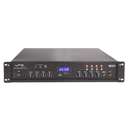 Amplificador de Megafonía LTC Audio PAA-150BT 90W — Multizona Bluetooth USB FM