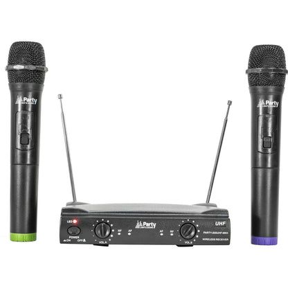 Sistema de Micrófono Inalámbrico UHF Party Sound PARTY-200UHF-MKII