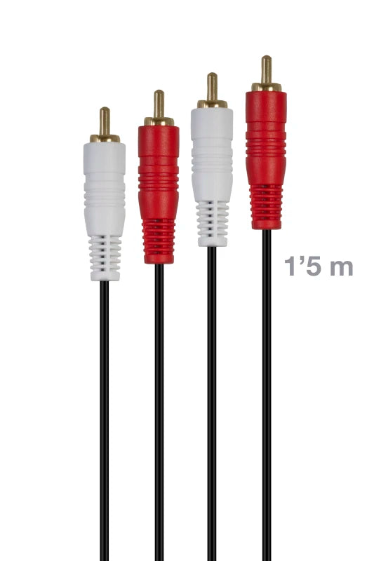 Fonestar RCA-MM-1-5 | Cable RCA Macho a RCA Macho 1,5m