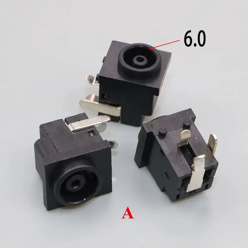 PCB6 Conector Hembra de Alimentación CC Horizontal 3 Patas