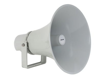 Bocina FONESTAR VULKAN-51ST gris, vista frontal en perspectiva con soporte