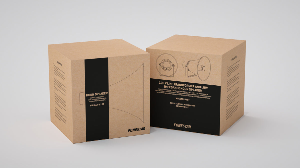 Detalle del difusor y logotipo FONESTAR del VULKAN-51ST