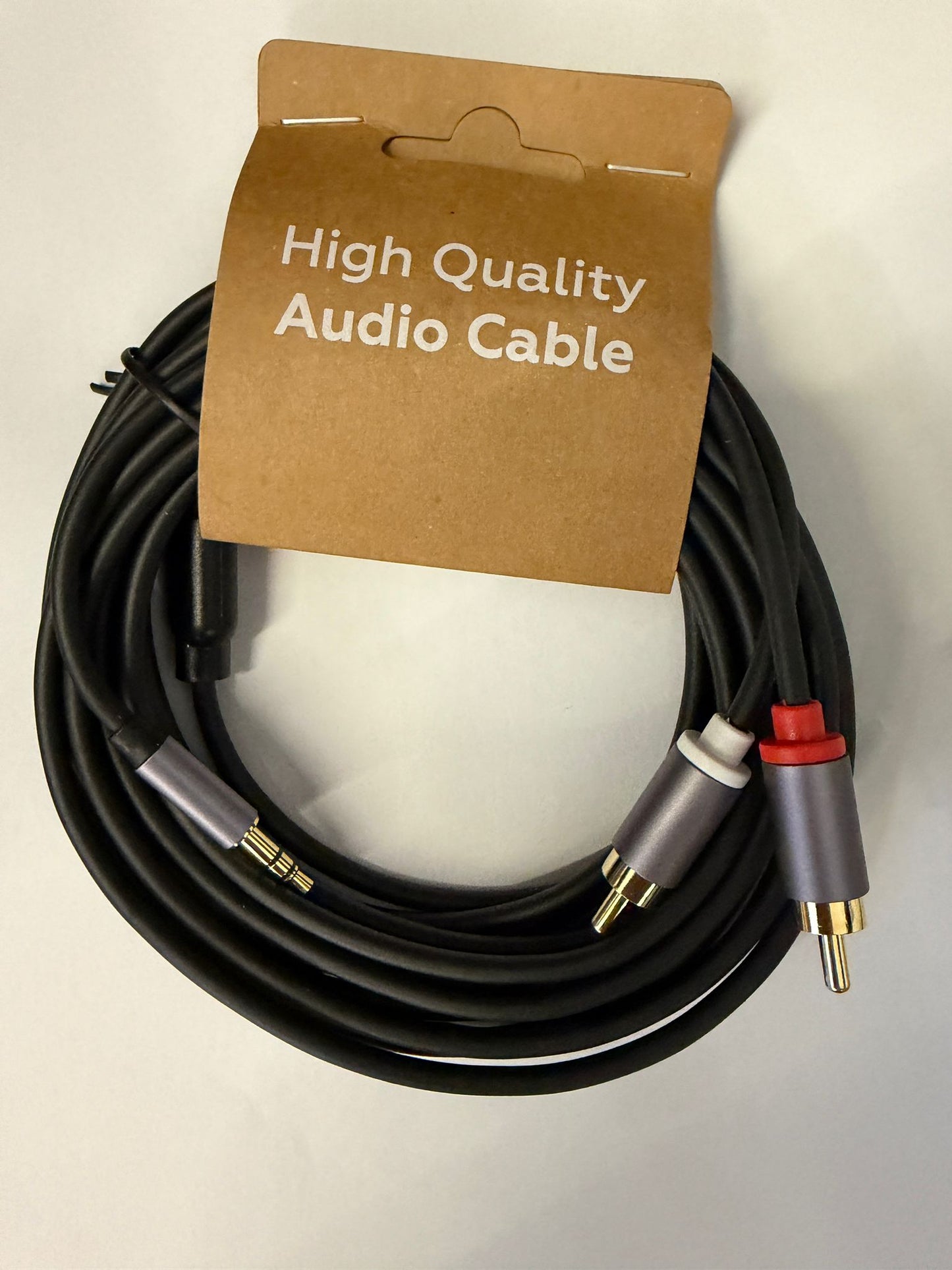 Cable Audio Stereo Jack 3.5mm Macho a 2xRCA Macho 5m - EUROCONNEX