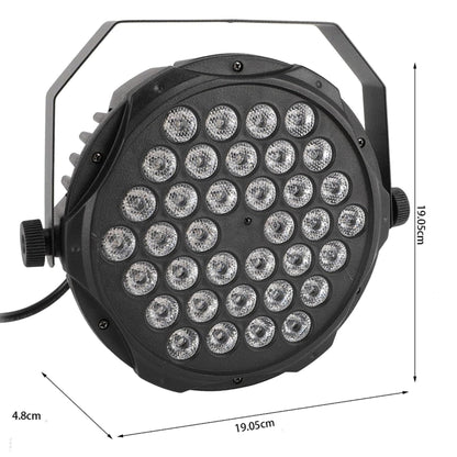 Foco PAR LED RGB 36x1,5W DMX - 12 Rojos + 12 Verdes + 12 Azules
