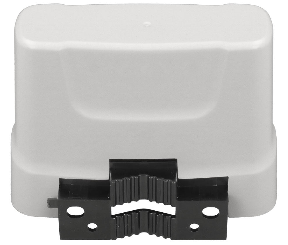 Vista posterior de la caja exterior NIMO ACTV150 con soporte para mástil