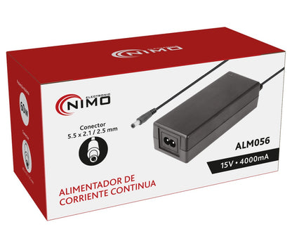 Alimentador Estabilizado 15V 4A | NIMO ALM056 Corriente Continua DC