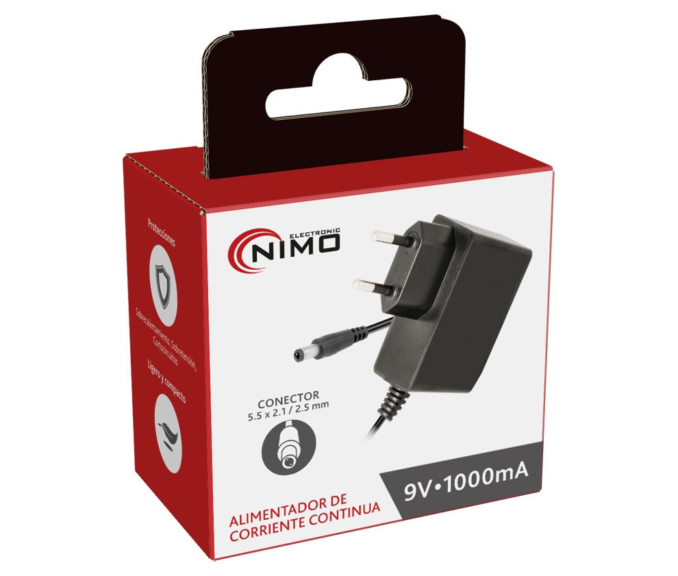 Alimentador Electrónico Universal 9Vcc/1,0A NIMO ALM076