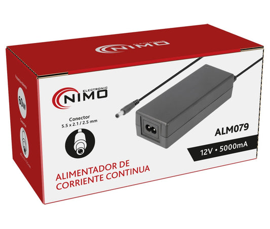 NIMO ALM079 Alimentador Electrónico Universal 12V 5A 60W