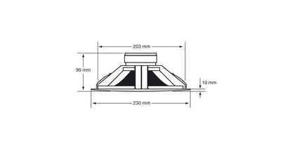 Audiophony CHP606 | Altavoz de Techo 6" 6W 100V para Empotrar