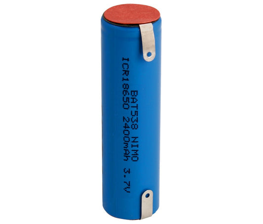 NIMO ICR18650 Batería Li-Ion 3,7V 2400mAh con Terminales