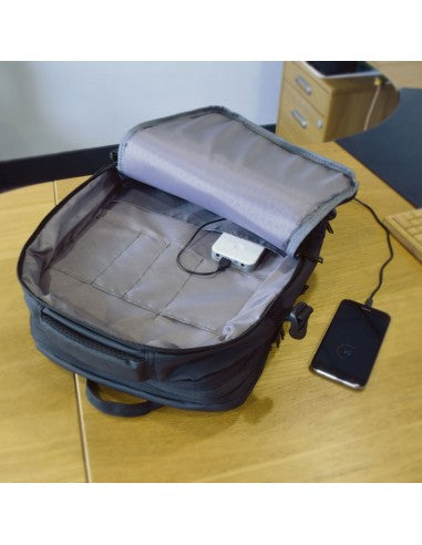 Vista frontal de la mochila Citronic para portátil DJ de 16 pulgadas