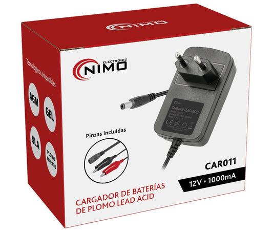 Cargador Automático de Baterías de Plomo 12V 900mA — NIMO