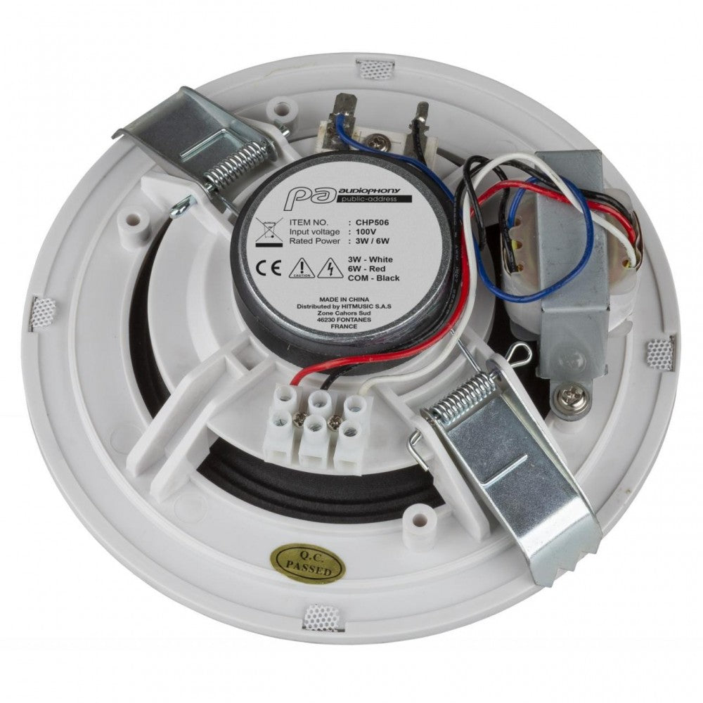 Audiophony CHP506 | Altavoz de Techo 5" 6W 100V para Empotrar