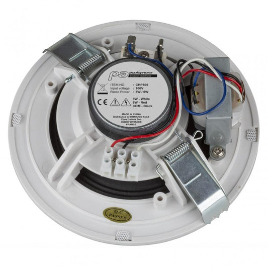 Audiophony CHP506 | Altavoz de Techo 5" 6W 100V para Empotrar