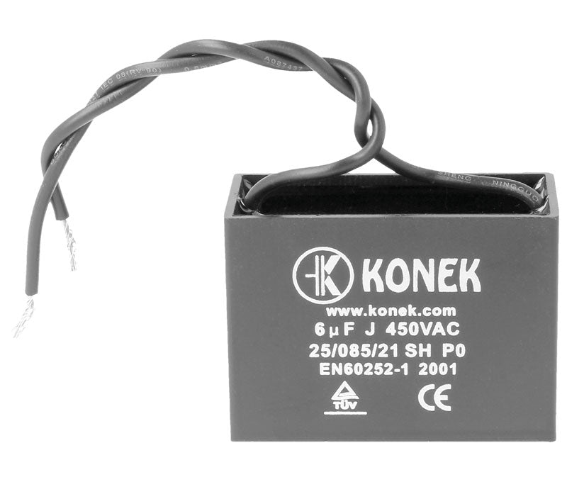 KONEK CMV6MF Condensador de Arranque y Marcha de Motor 6MF 450Vca Cables