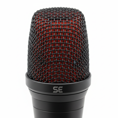 Detalle de la rejilla del micrófono V7 Black