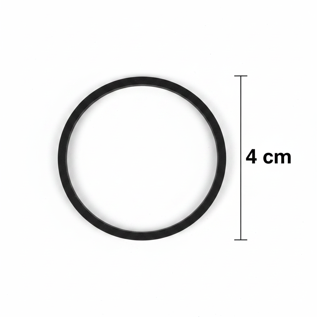 Polea de goma 4 cm diámetro repuesto CD platinas DVD