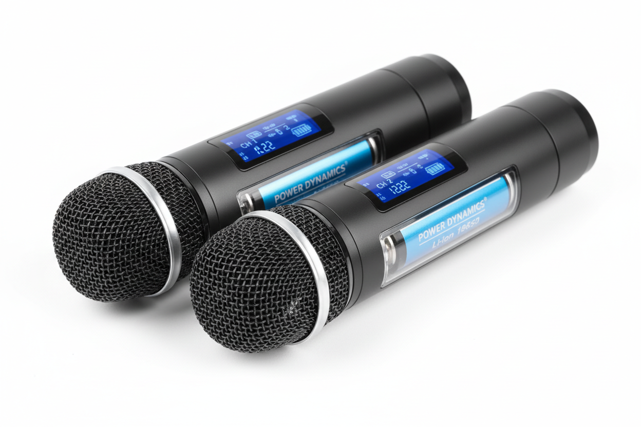 Micrófonos de mano inalámbricos PD522 con pantalla LCD