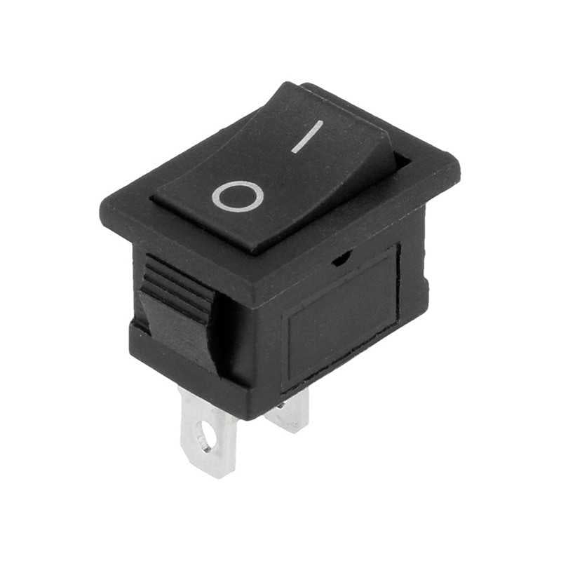 Interruptor Unipolar de Balancín Negro 5A/250V — YZ182