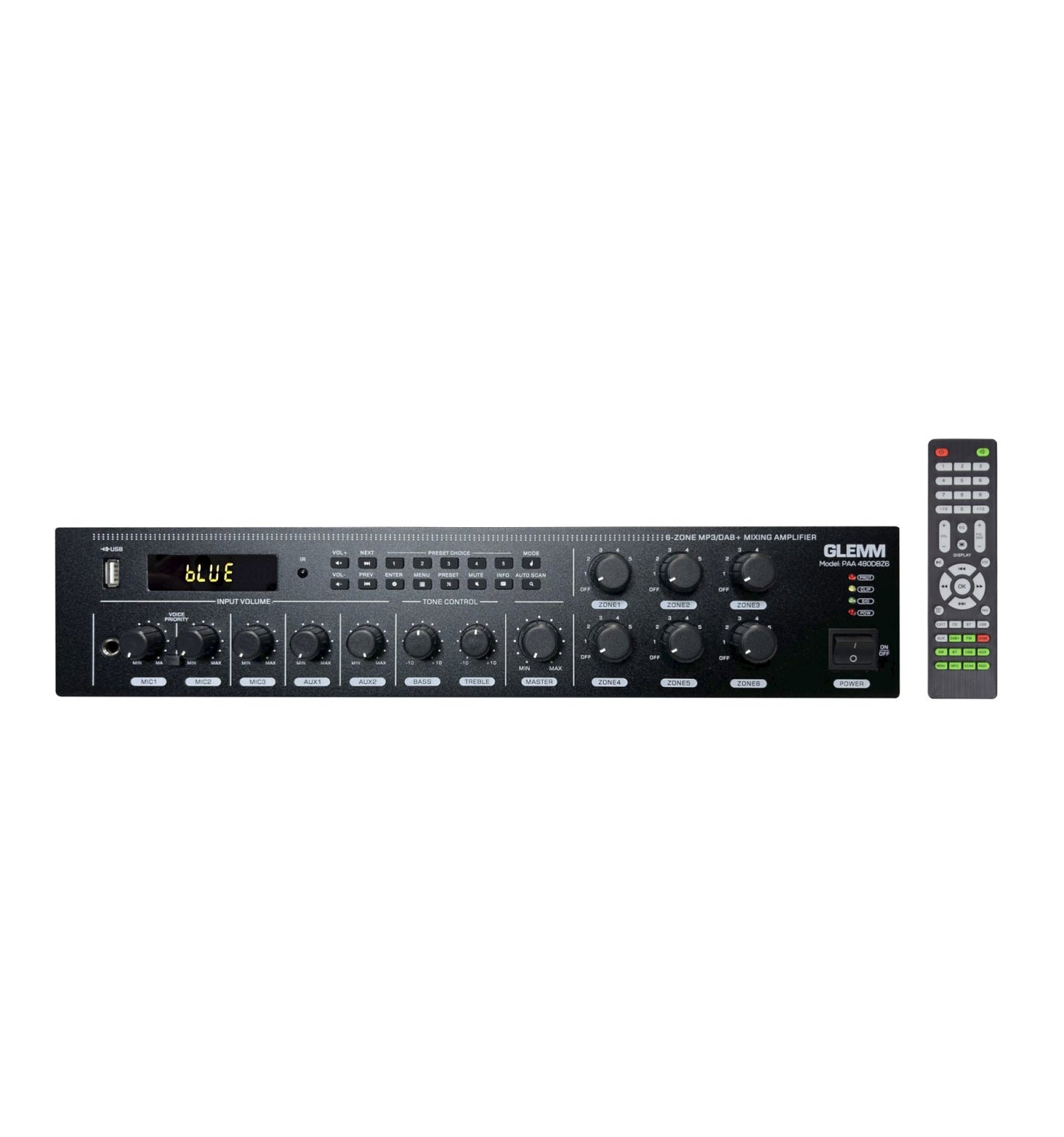 Karma PAA 480DBZ6 - Amplificador de Megafonía 480W 6 Zonas