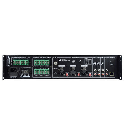 KARMA PAA 480MZ — Amplificador de Megafonía 6 Zonas 480W