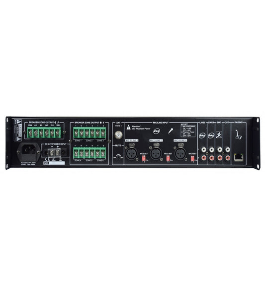 KARMA PAA 480MZ — Amplificador de Megafonía 6 Zonas 480W
