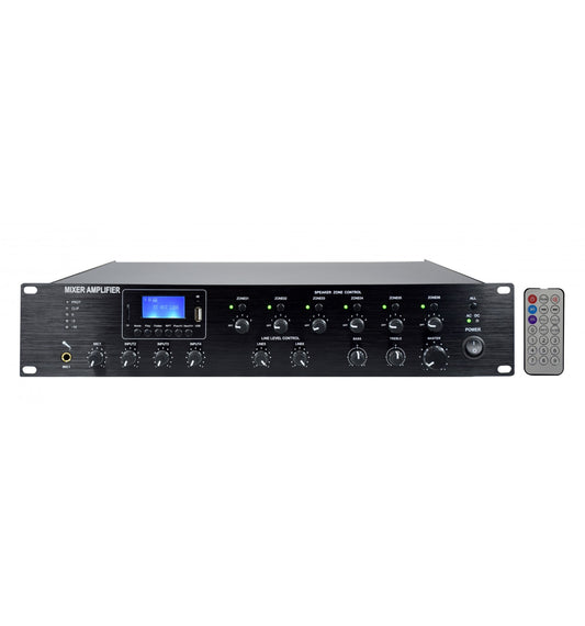 KARMA PAA 480MZ — Amplificador de Megafonía 6 Zonas 480W