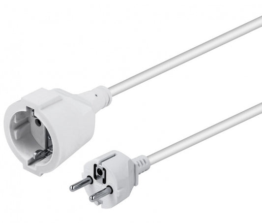 NIMO MEL020 — Prolongador de Red Schuko CEE 7/7 Macho a CEE 7/4 Hembra 3m