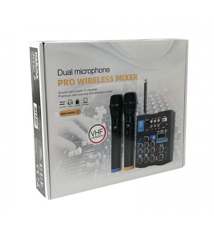 Karma MXW 5 — Mezclador 5 Canales con Doble Micro Inalámbrico y USB